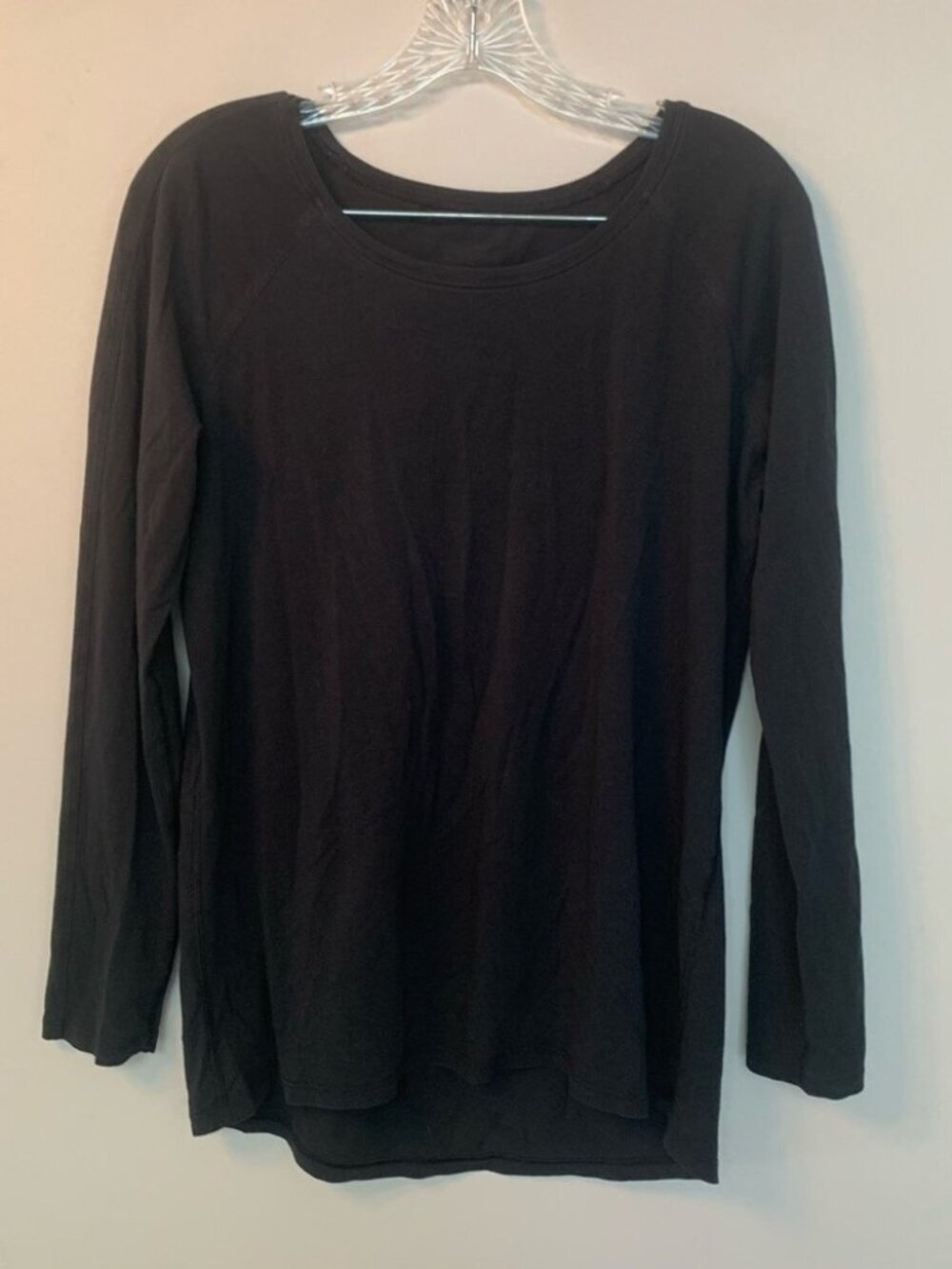 Lululemon Black Scoop Neck Long Sleeve Tee 8